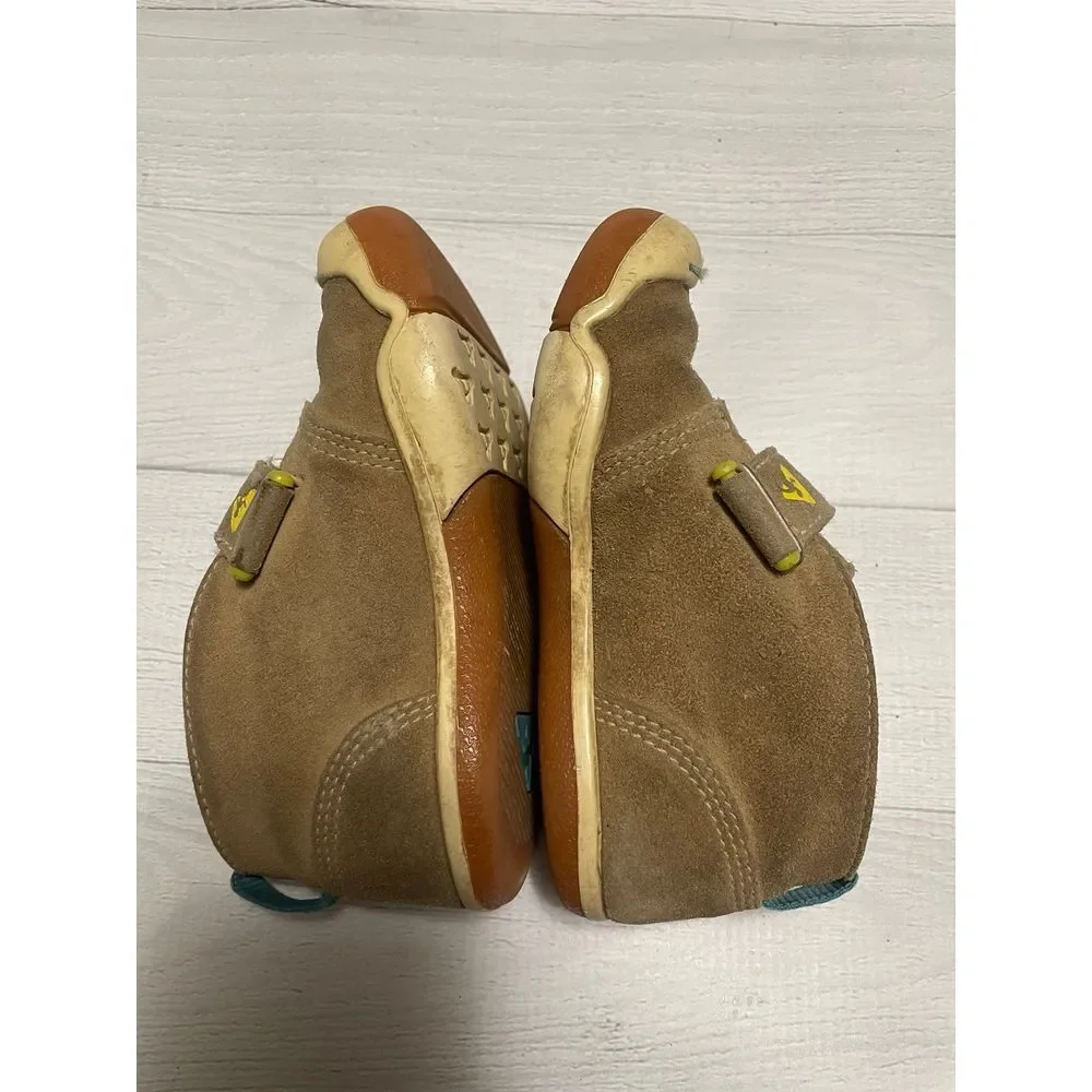PLAE Lou Suede tan shoes kids‎ size 7.5
